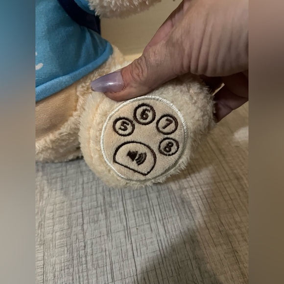 Spark Create Imagine Musical Light Up Tan Bear w/Blue Explore Backpack 14" Plush - Picture 4 of 11